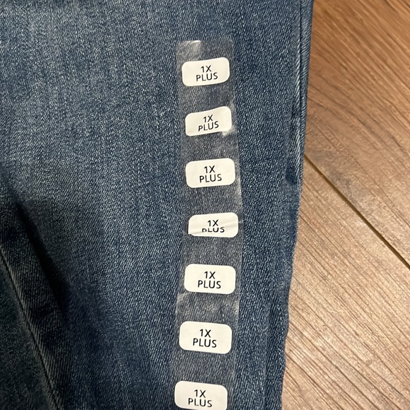 NWT Indigo Blue Denim Skinny Moulant Maternity Jeans Size 1X Plus - Picture 10 of 15